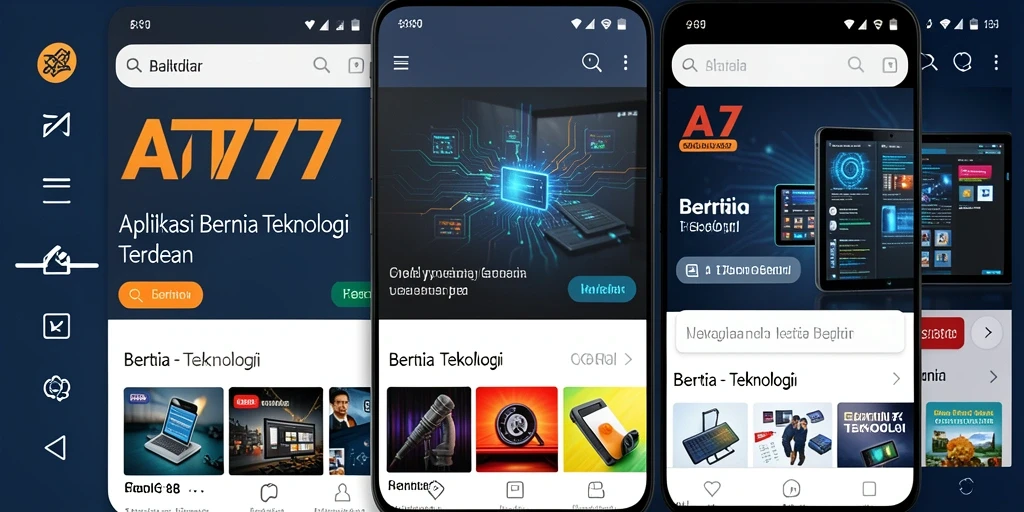 Tampilan antarmuka aplikasi AT777 yang modern dan fungsional.