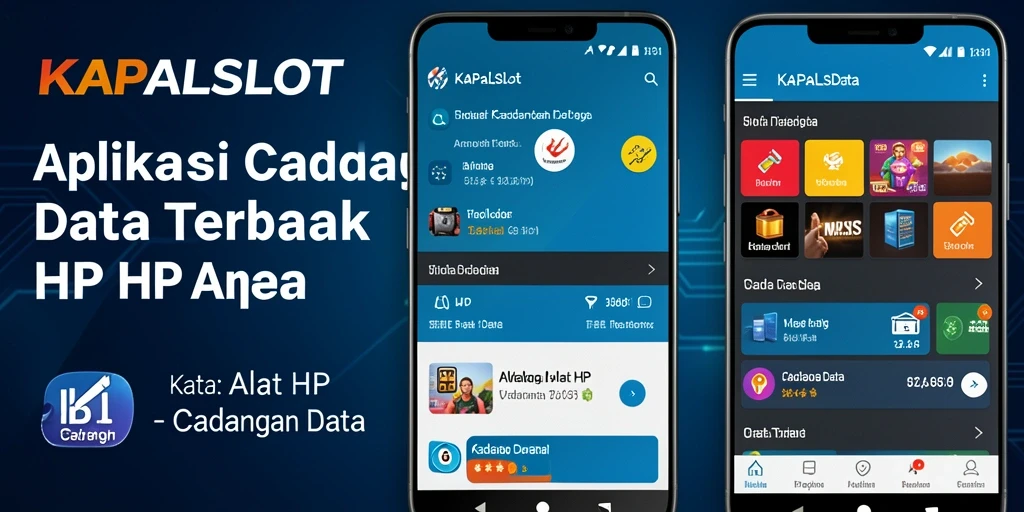 Tampilan antarmuka KAPALSLOT untuk pencadangan data yang mudah dan efisien.