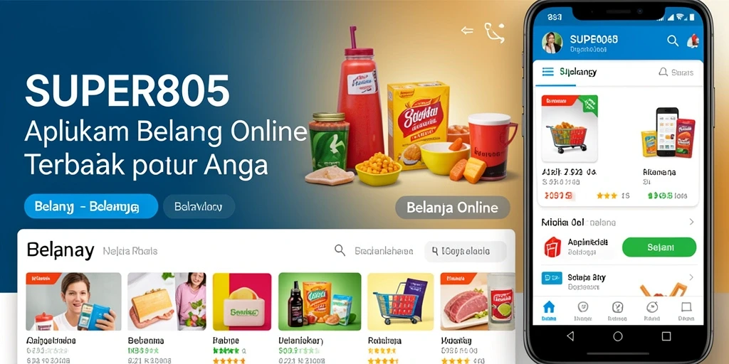 Tampilan antarmuka aplikasi SUPER805 yang ramah pengguna dan menarik.