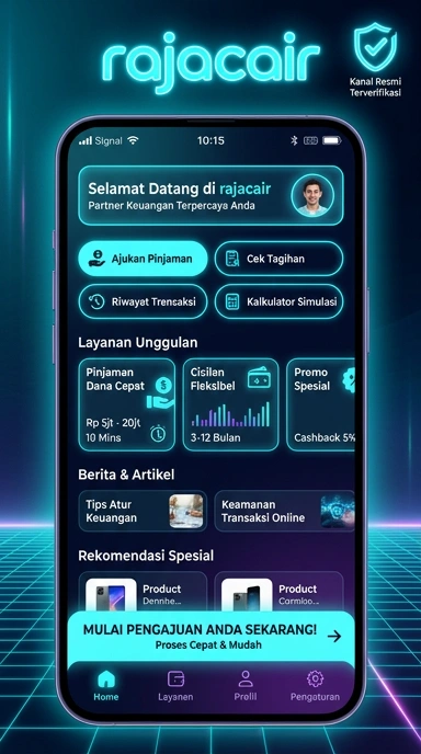 Tampilan kanal resmi rajacair